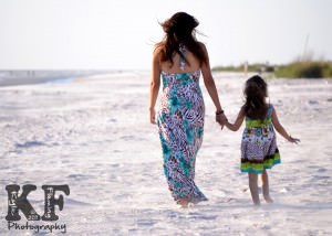 Mother and Daughter St. Petersburg Beach Photography