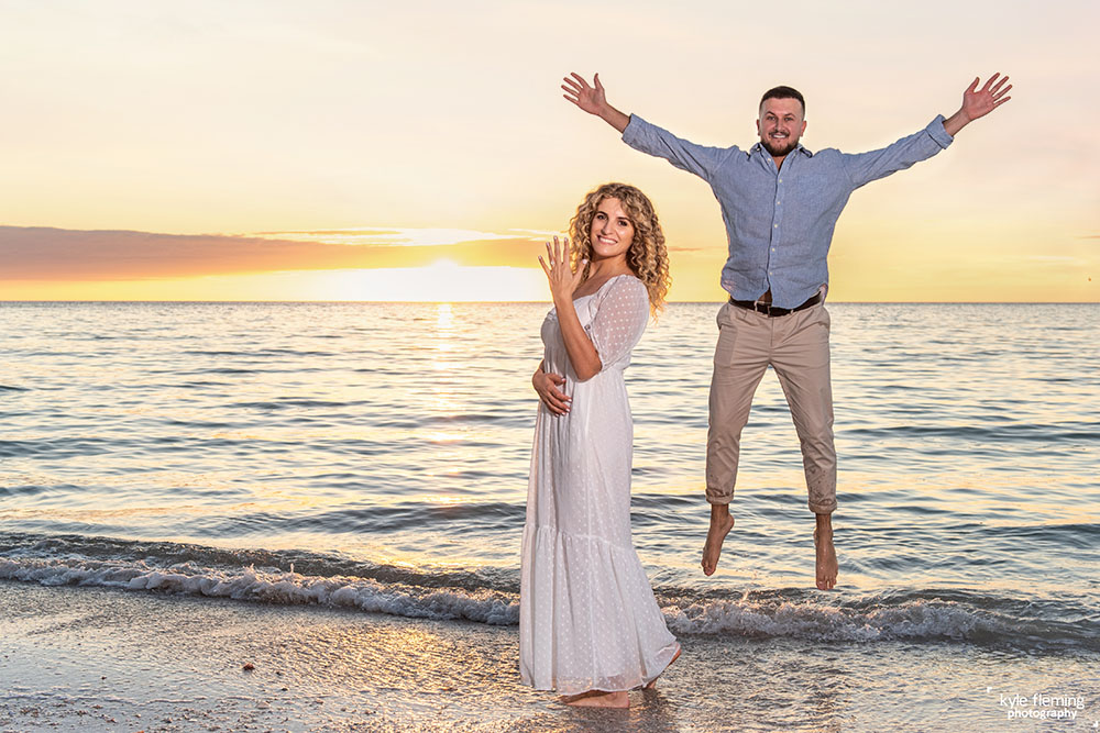 Beach Proposal and engagement photography