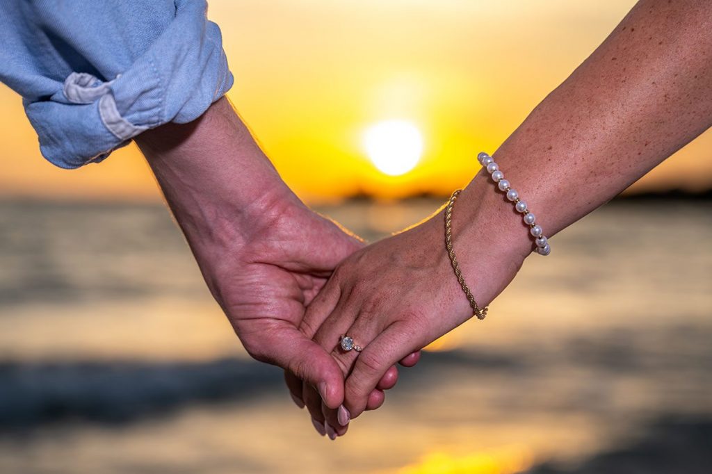 Marriage Proposal Engagement Sand Key Clearwater Beach