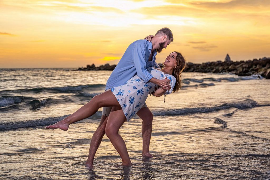 Marriage Proposal Engagement Sand Key Clearwater Beach