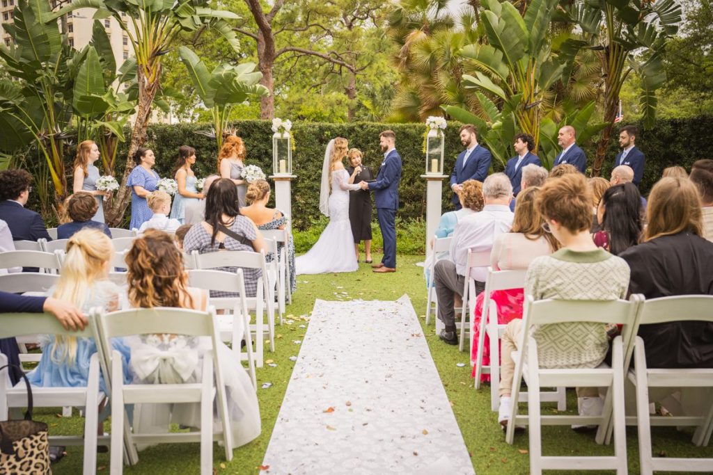 Tampa Garden Club wedding ceremony